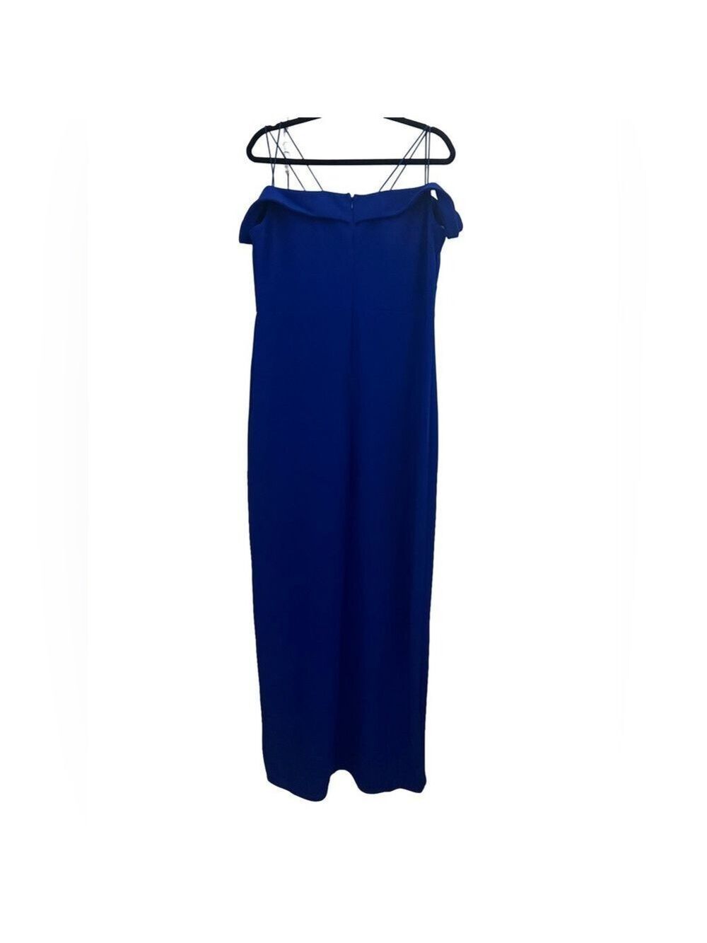 Armani Exchange Paris Strappy Cold Shoulder Formal Dress Royal Blue 14 $229 NWT - Picture 2 of 6